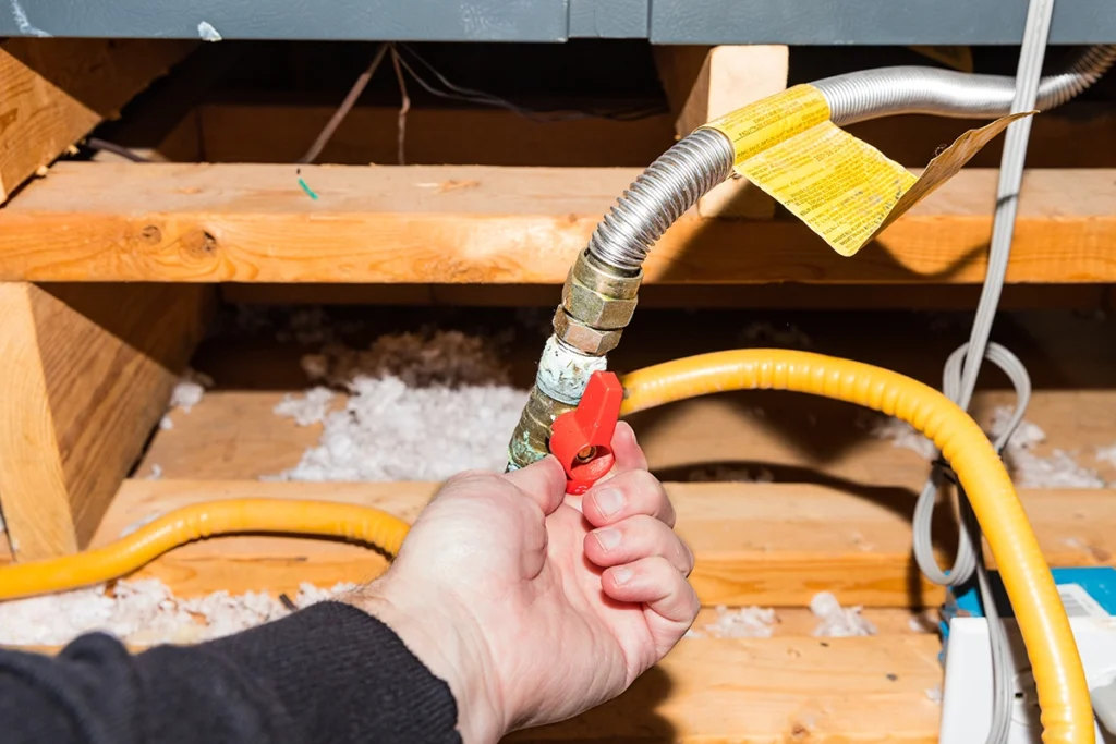 gas line repair in saddle brook