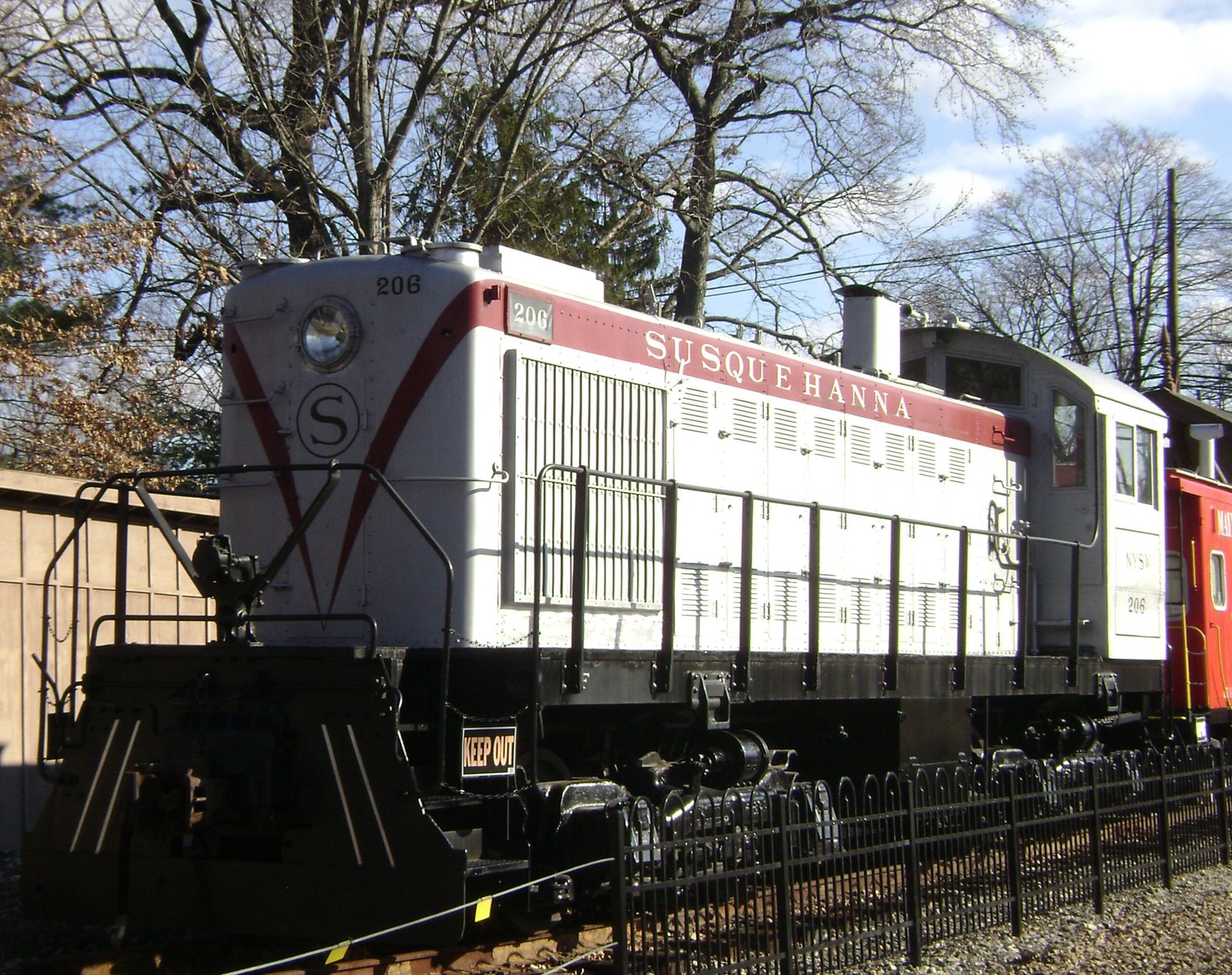 Historic locomotive at Maywood Station Museum, NJ