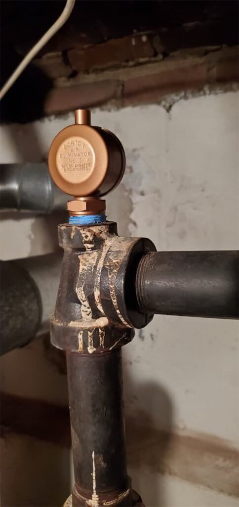 Steam boiler main vent replacement by Absolute Precision Plumbing and Heating in Dumont, NJ