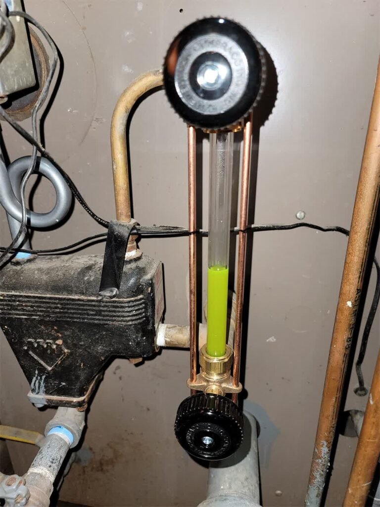 Steam boiler sight glass and gauge replacement by Absolute Precision Plumbing and Heating in Oakland, NJ